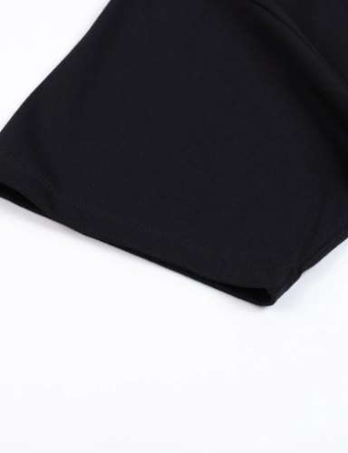 "22" Drop Shoulder Tee (M)- Black