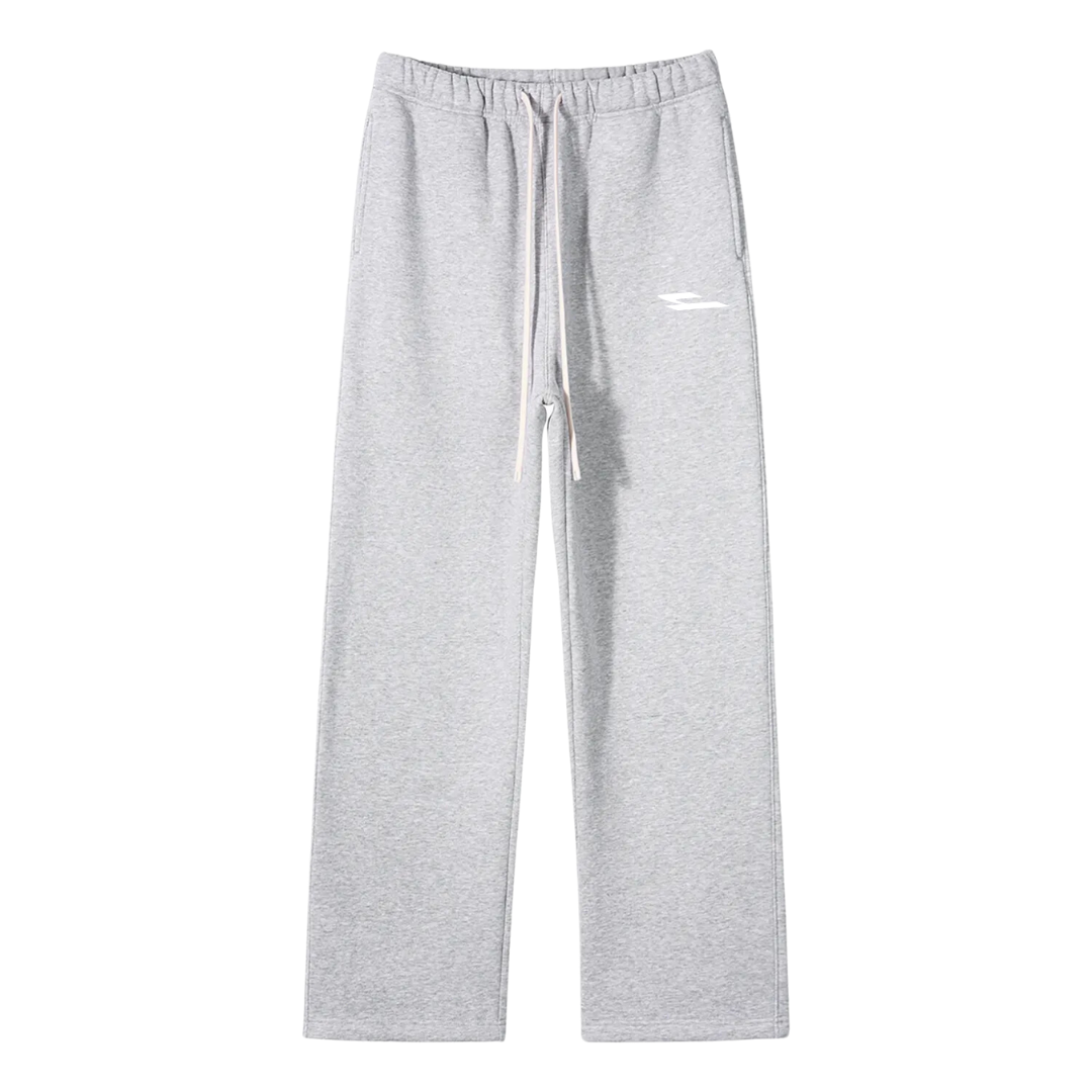 Logo Straight Leg Sweats (M)- Grey